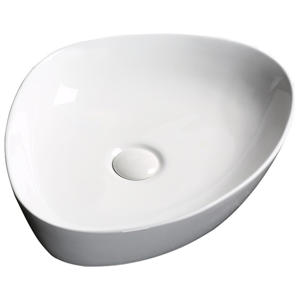 Раковина фарфоровая треугольная 40х50 см белая Cerutti SPA CR0021C