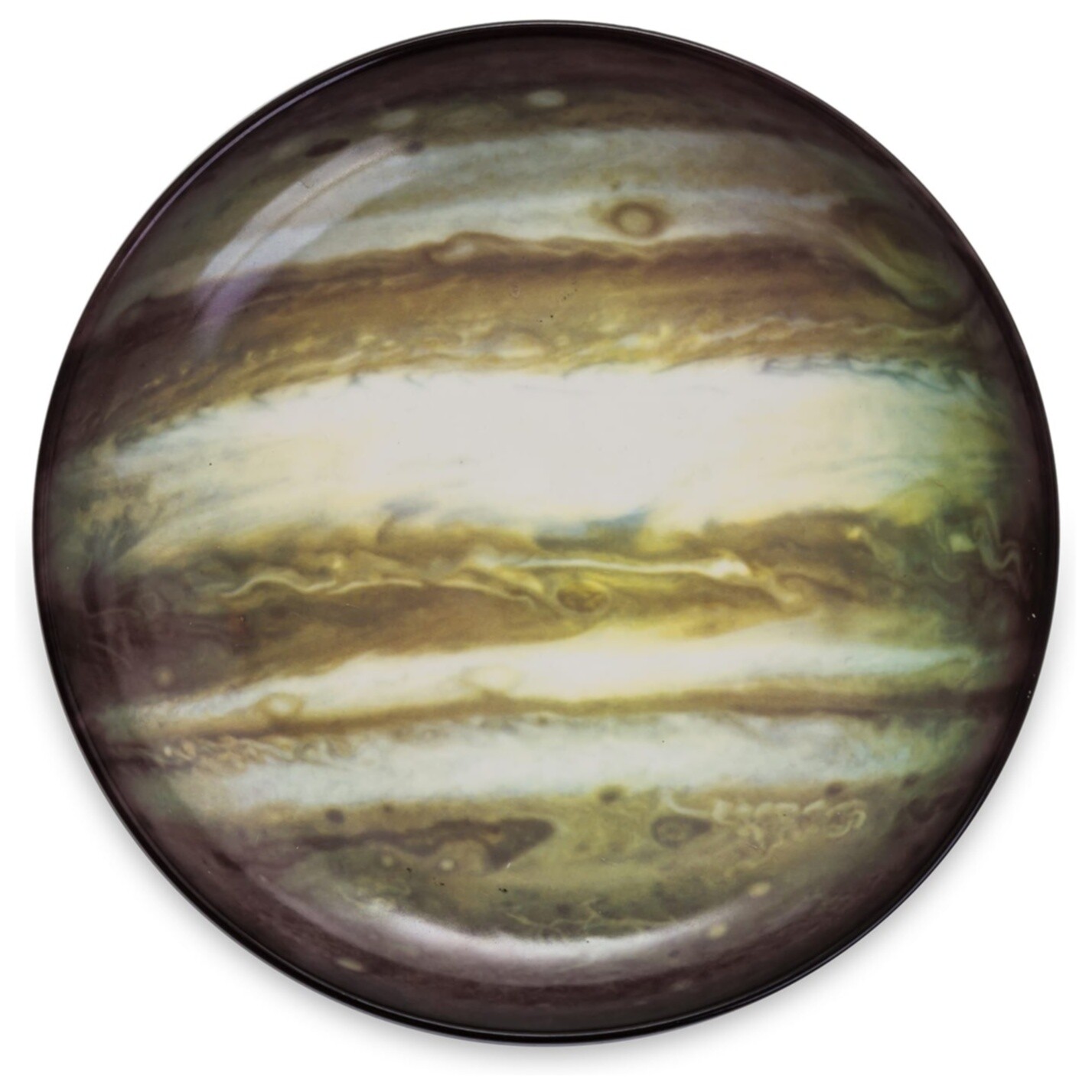 Тарелка суповая фарфоровая 24 см серая Jupiter