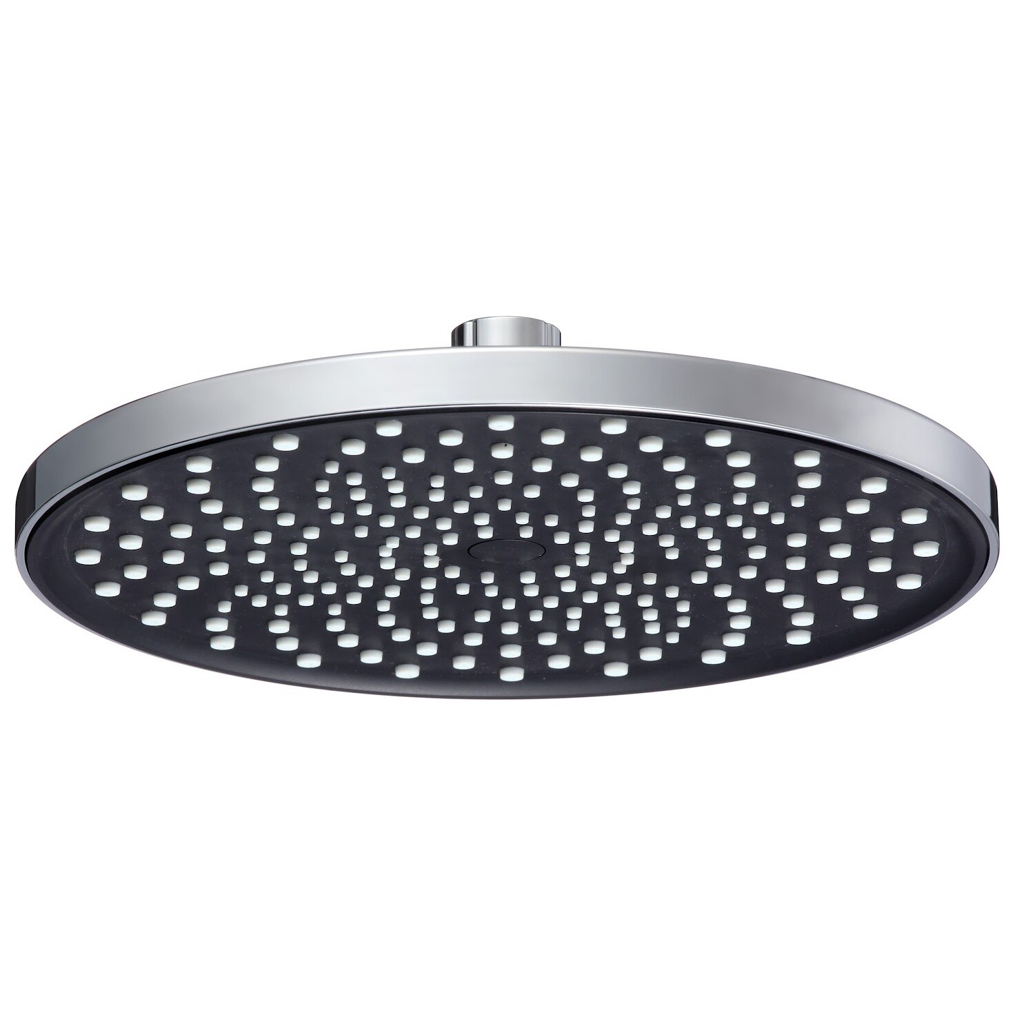 Лейка для верхнего душа круглая 23 см черая, хром D-Lin D61076