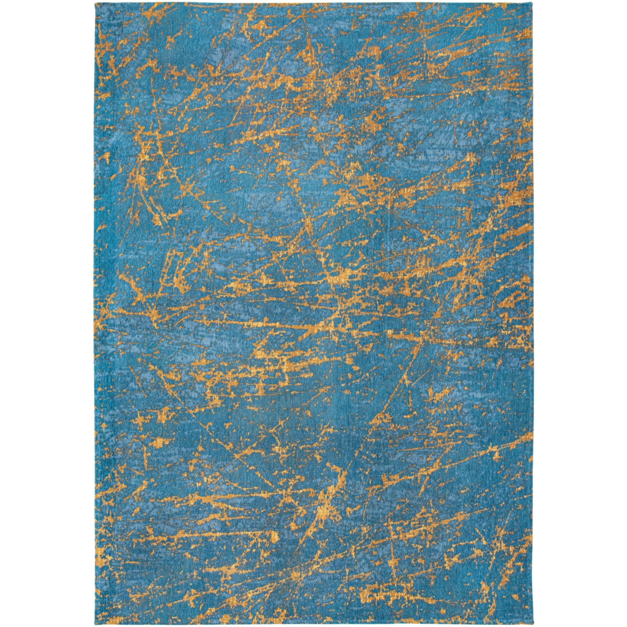 Ковер прямоугольный 140х200 см бирюзовый, золотой Lightning Turquoise