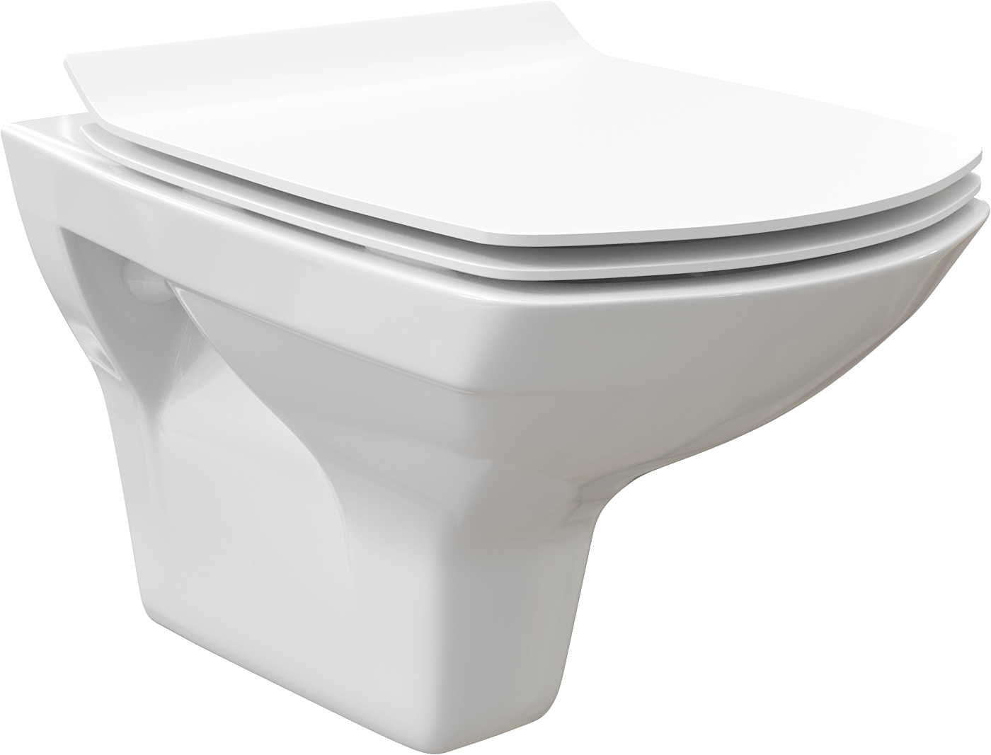 Унитаз подвесной безободковый белый Stworki &quot;Стокгольм&quot; Clean On DPL EO slim 63428
