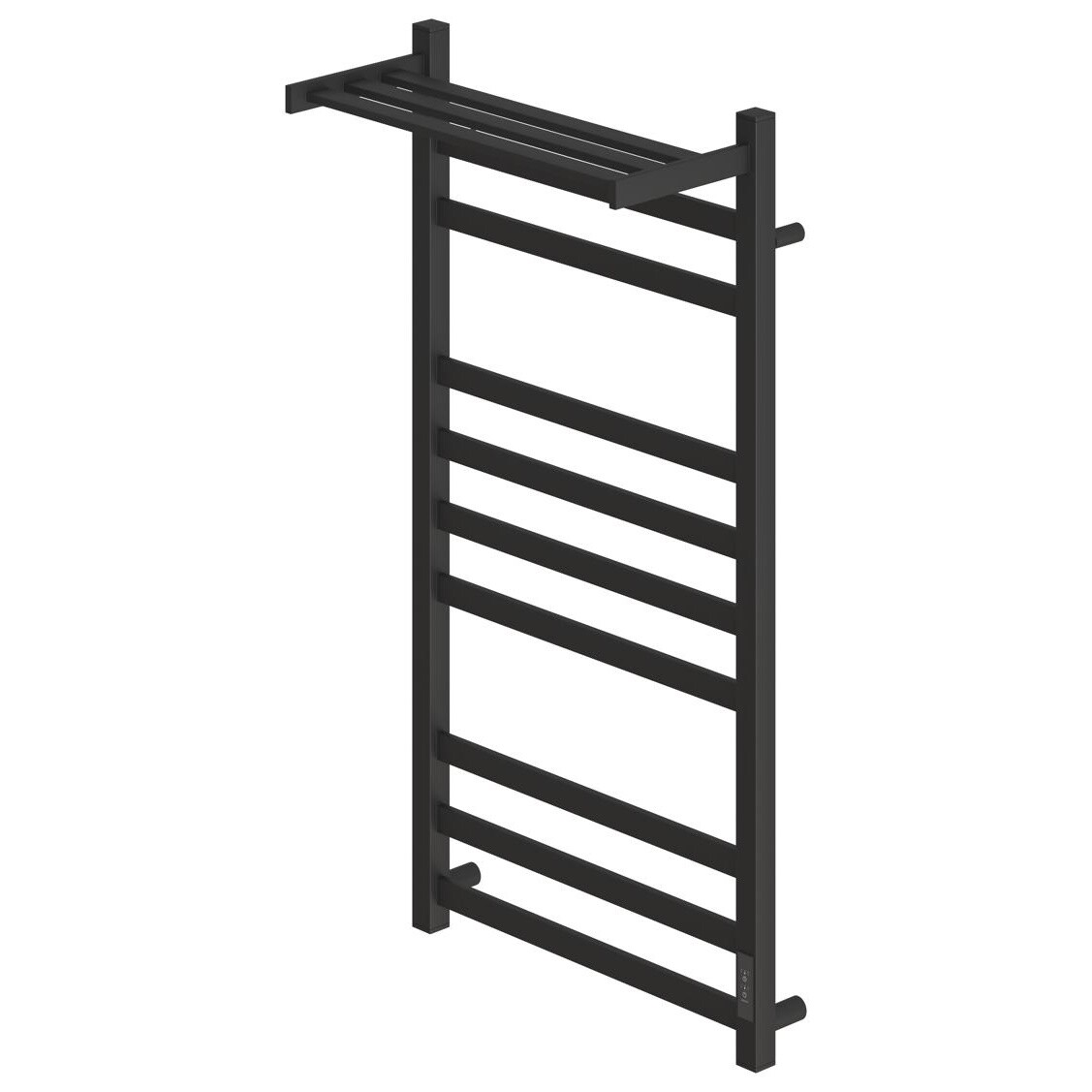 Полотенцесушитель электрический правый с полкой 50х100 см черный Point "Меркурий" PN83850PB П9 - изображение 4