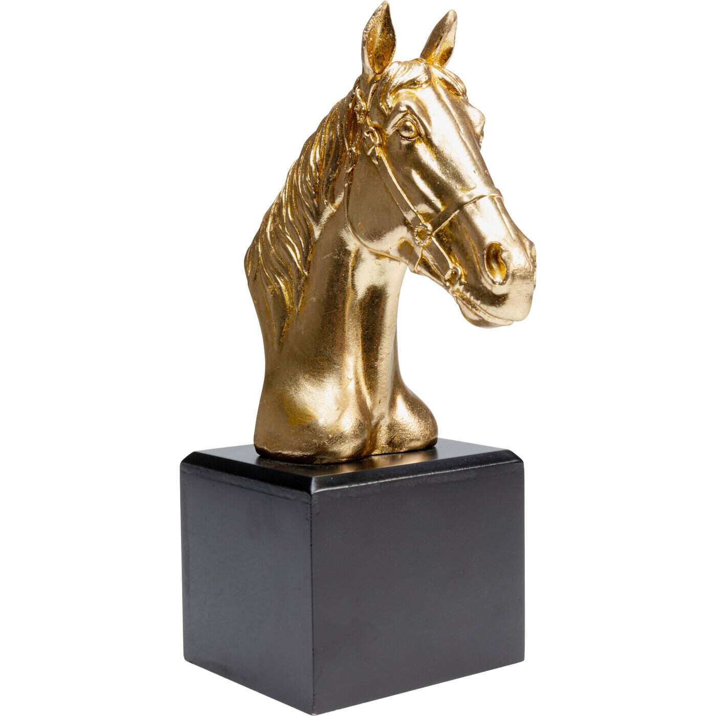 Статуэтка декоративная 28 см золото, черная Horse