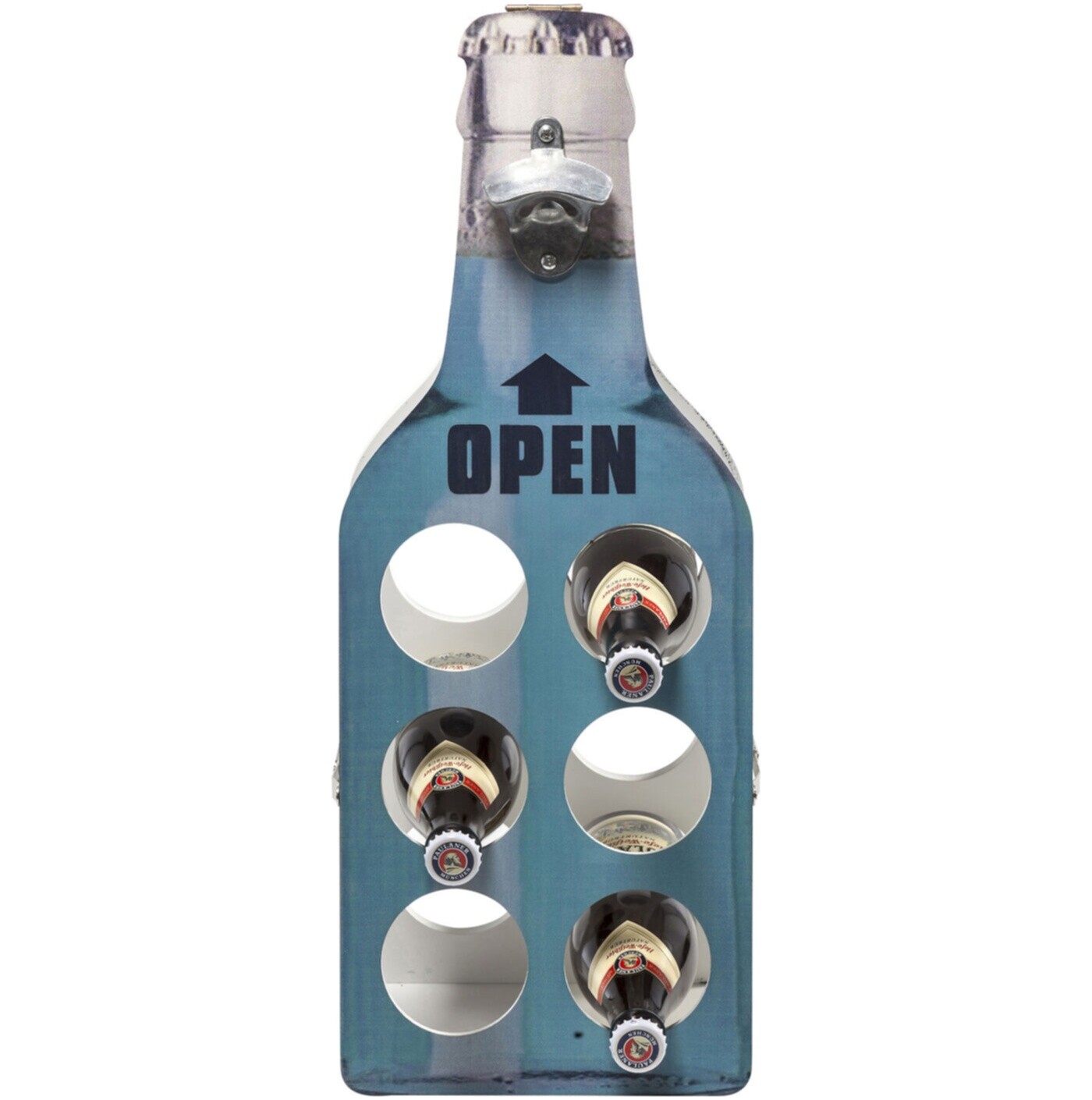 Стеллаж для бутылок голубой Open 80532