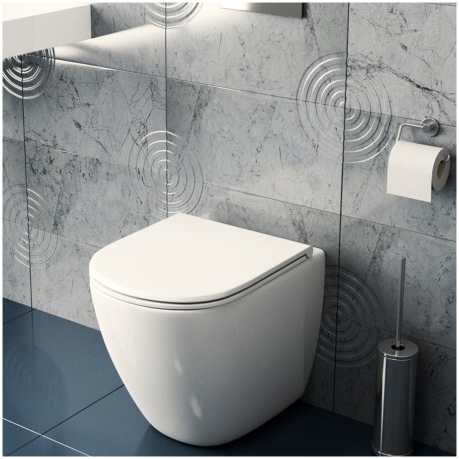 Унитаз приставной безободковый белый Creto Logan 1104-L7PP - изображение 8