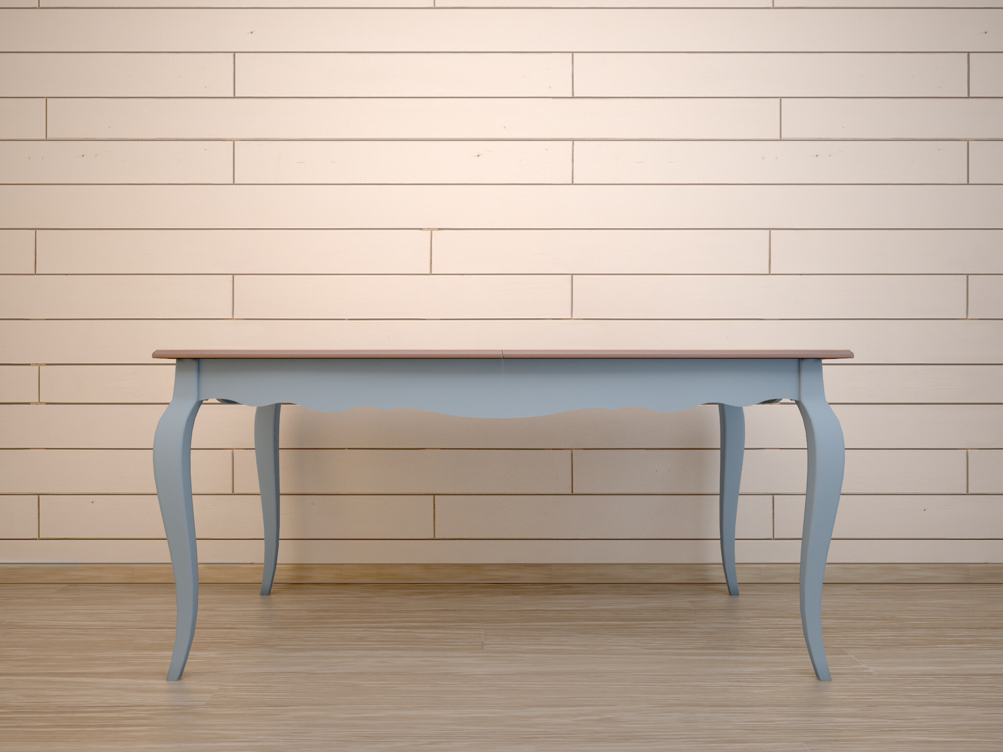 Обеденный стол раздвижной голубой 160-200 см Leontina