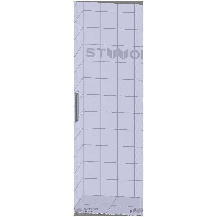 Душевая дверь в нишу 120х200 см хром, прозрачная Stworki "Стокгольм" 3GW234TTKK000 - изображение 63