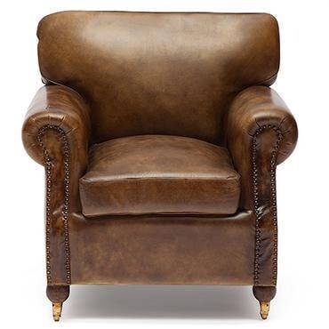 Кресло с мягкими подлокотниками коричневое Secret De Maison Bronco