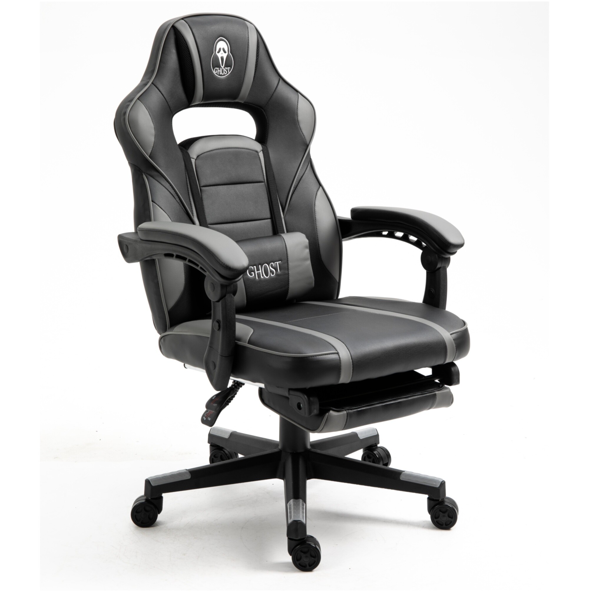 Компьютерное кресло вращающееся черно-серое Racer VN-GXX-14-04