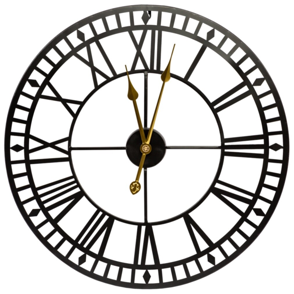 Часы настенные круглые черные «Патрик L»
