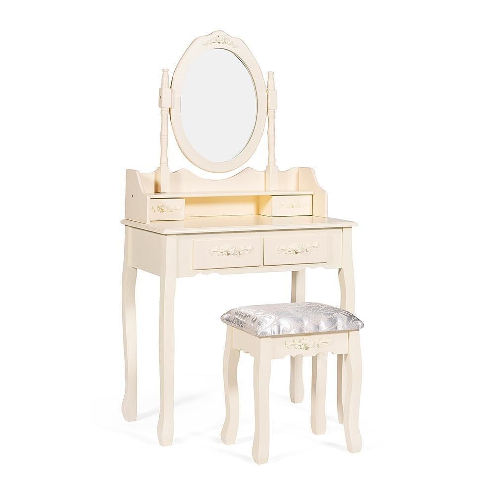 Туалетный столик с зеркалом слоновая кость Secret De Maison Arno