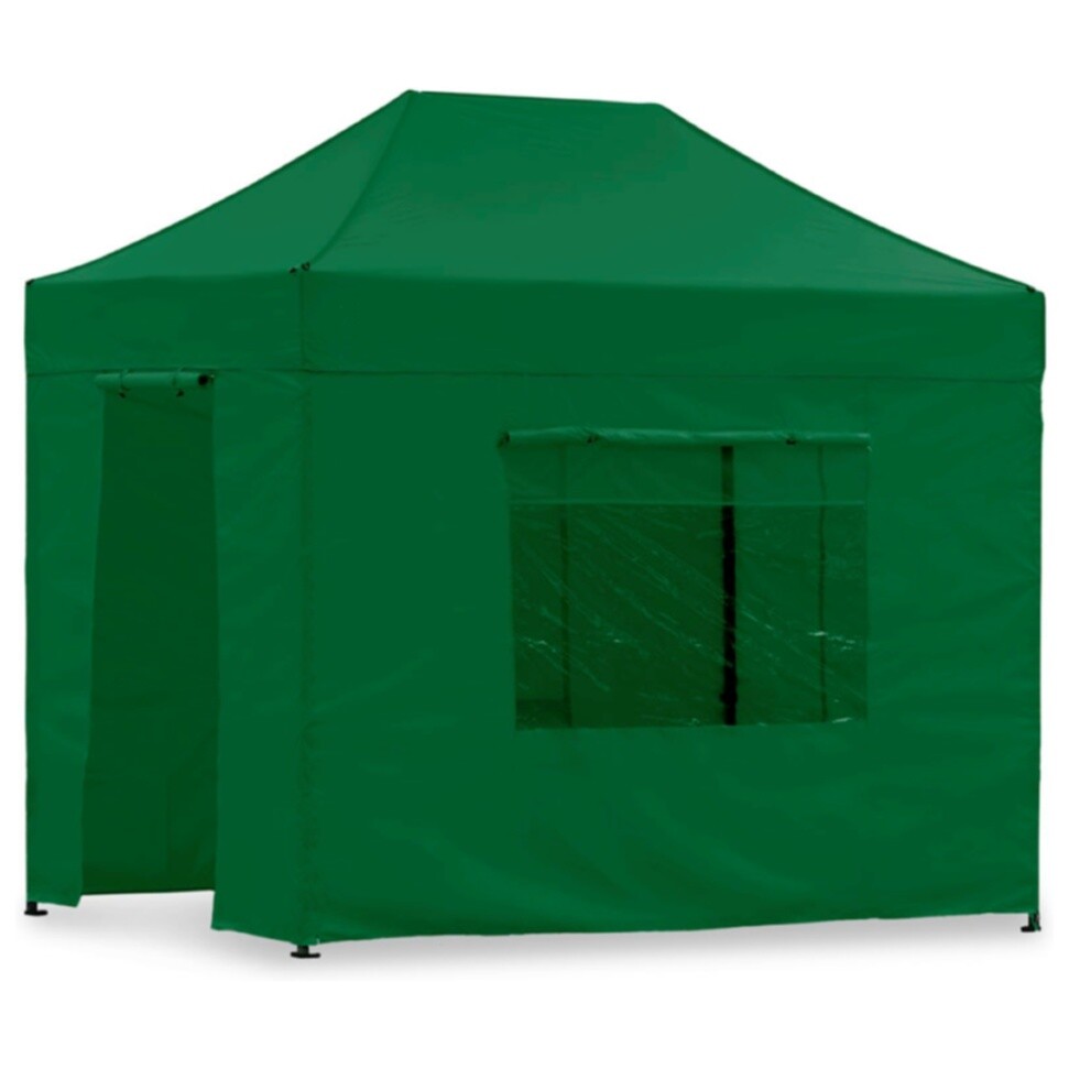 Беседка-шатер быстровозводимая 2х3 м зеленая S7