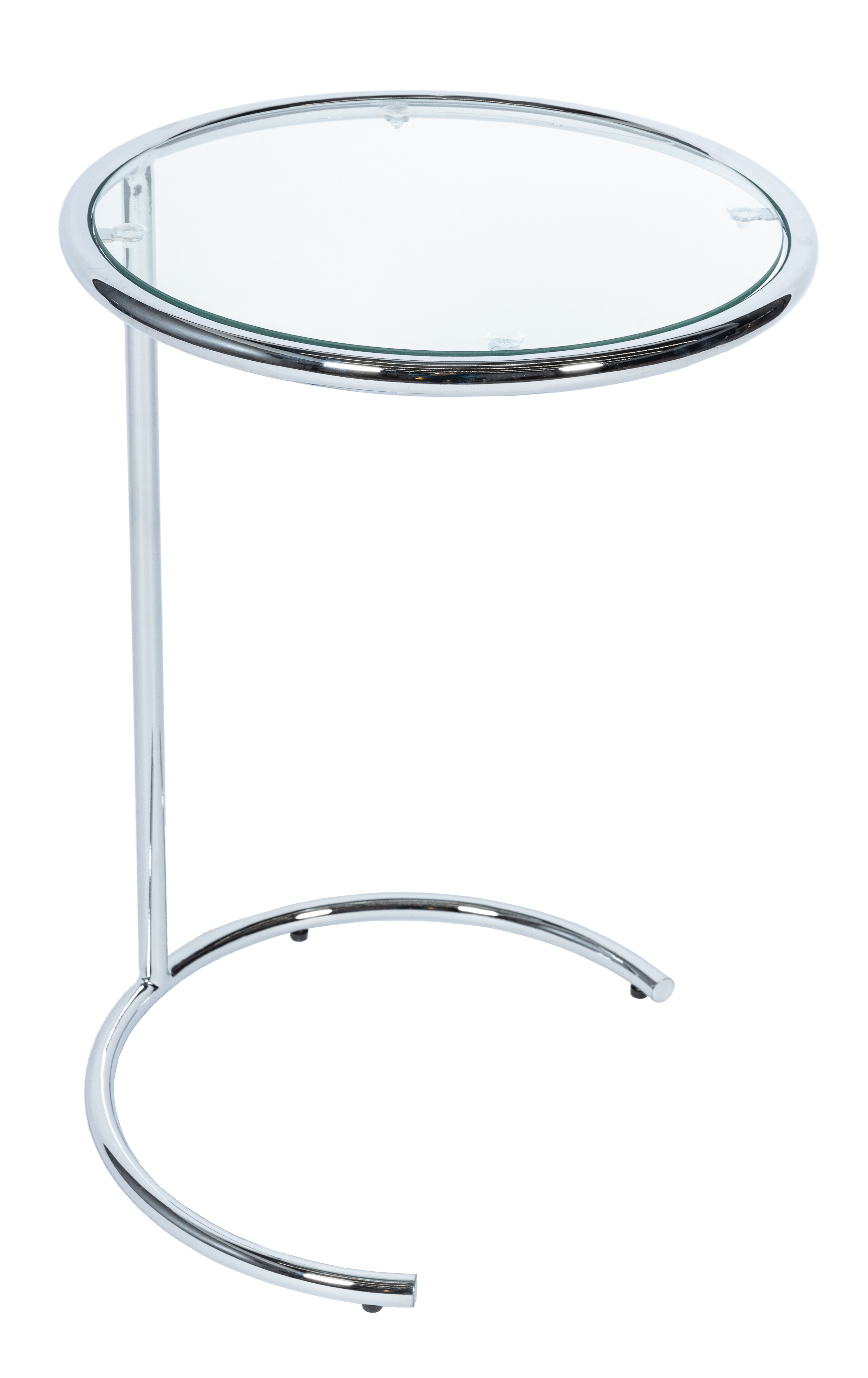 Приставной столик серебряный 58х40 см Lead S Silver MH05-M505-21