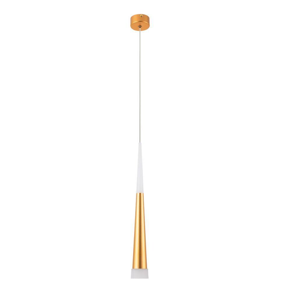 Светильник подвесной светодиодный матовое золото Sabik A6010SP-1SG