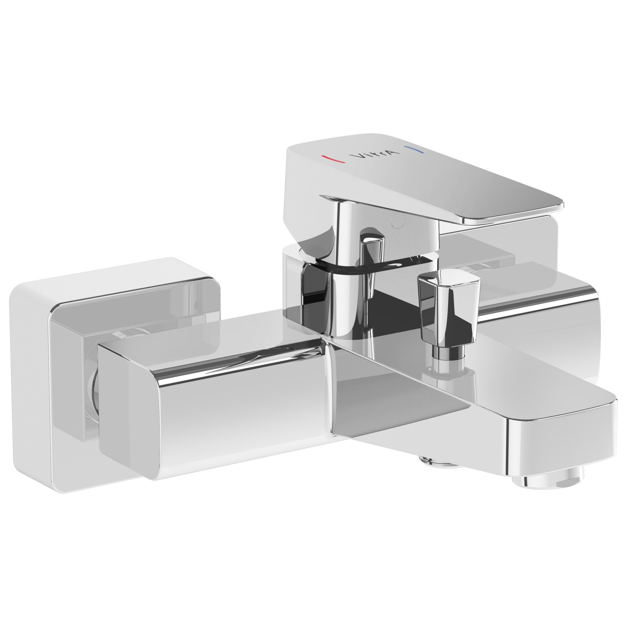 Смеситель для ванны однорычажный хром Vitra Root Square A42737EXP
