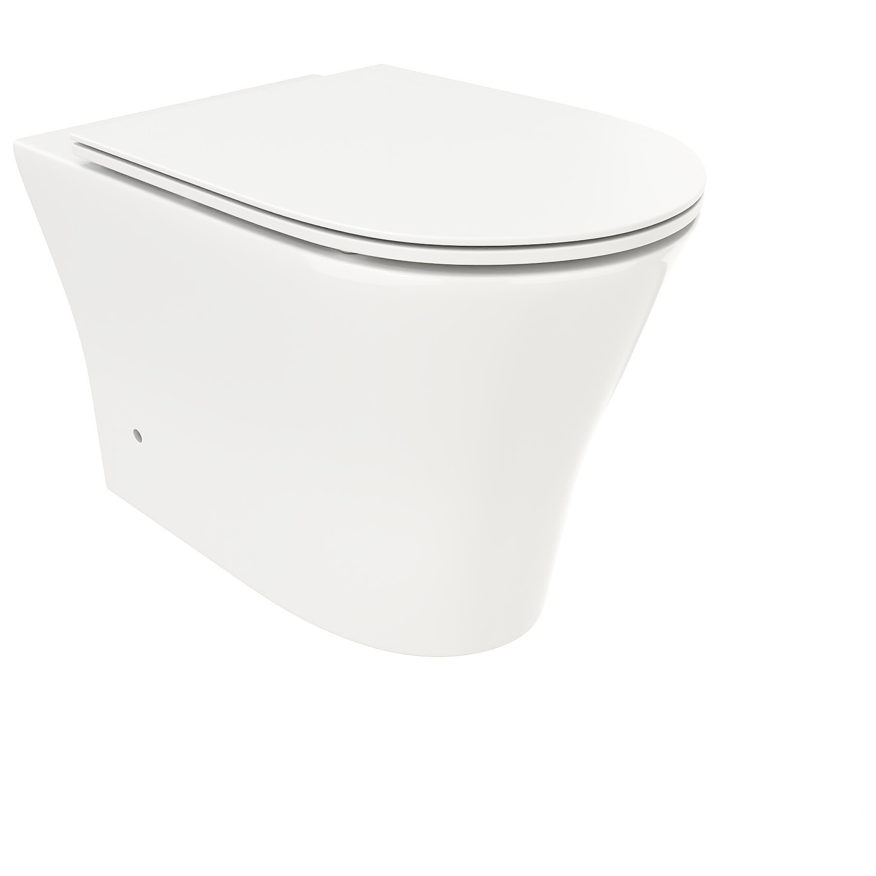 Унитаз приставной безободковый белый Cerutti SPA Adige F CT8907