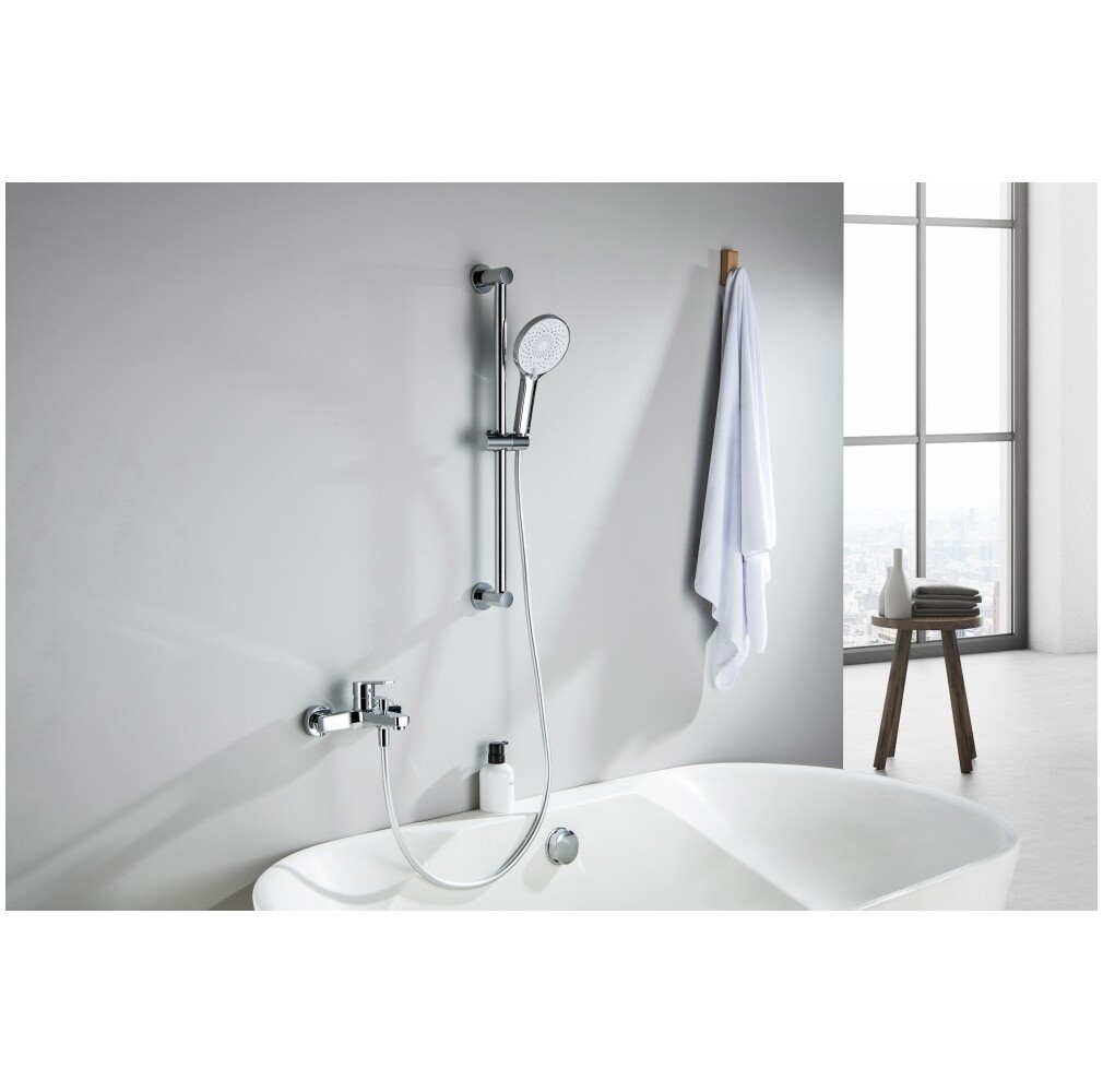 Душевая стойка со смесителем для ванны хром Aquatek "Лугано" AQ1748CR - изображение 10