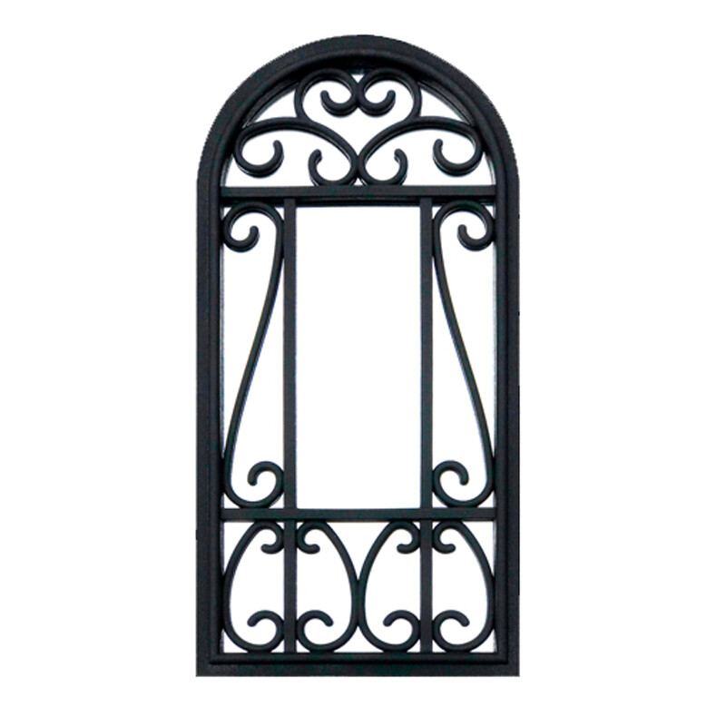 Зеркало-арка настенное интерьерное пластиковое черное AYN-002-K