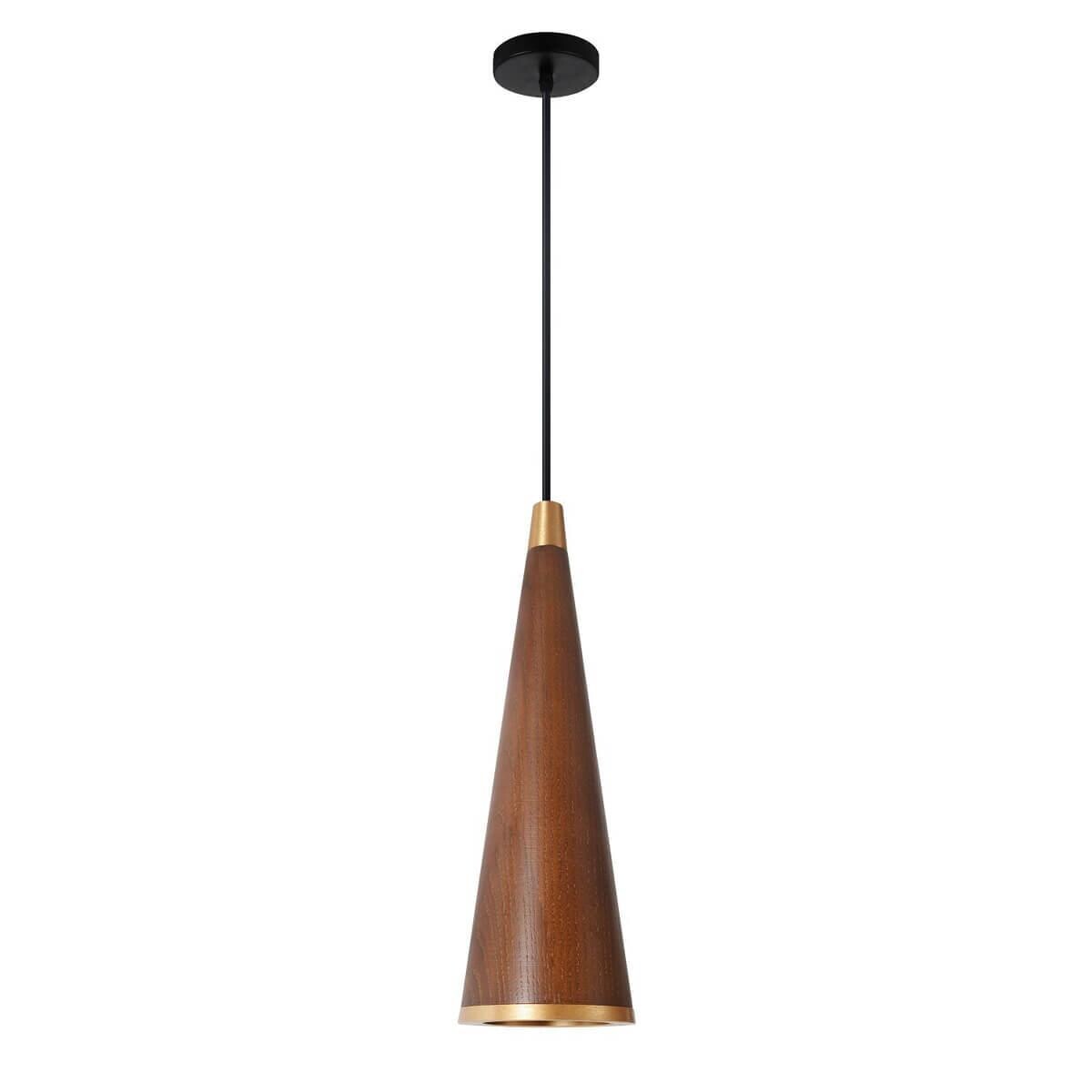 Светильник подвесной коричневый, орех Coni 2830-1P