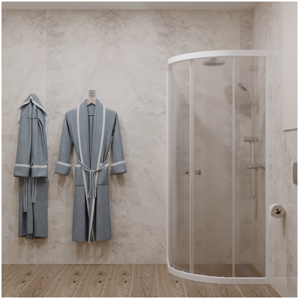 Душевой уголок четверть круга 100х100 см белый Triton "Ультра" Щ0000053671 - изображение 4