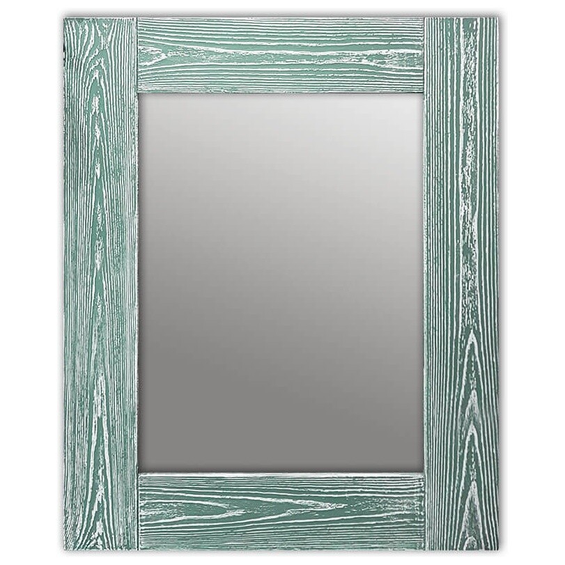 Зеркало настенное квадратное 60х60 см зеленое &quot;Шебби Шик Зеленый&quot;