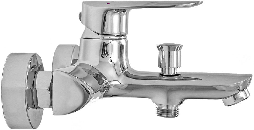 Смеситель для ванны с душем настенный с аэратором хром Stworki "Нордборг" ND-03cr - изображение 4