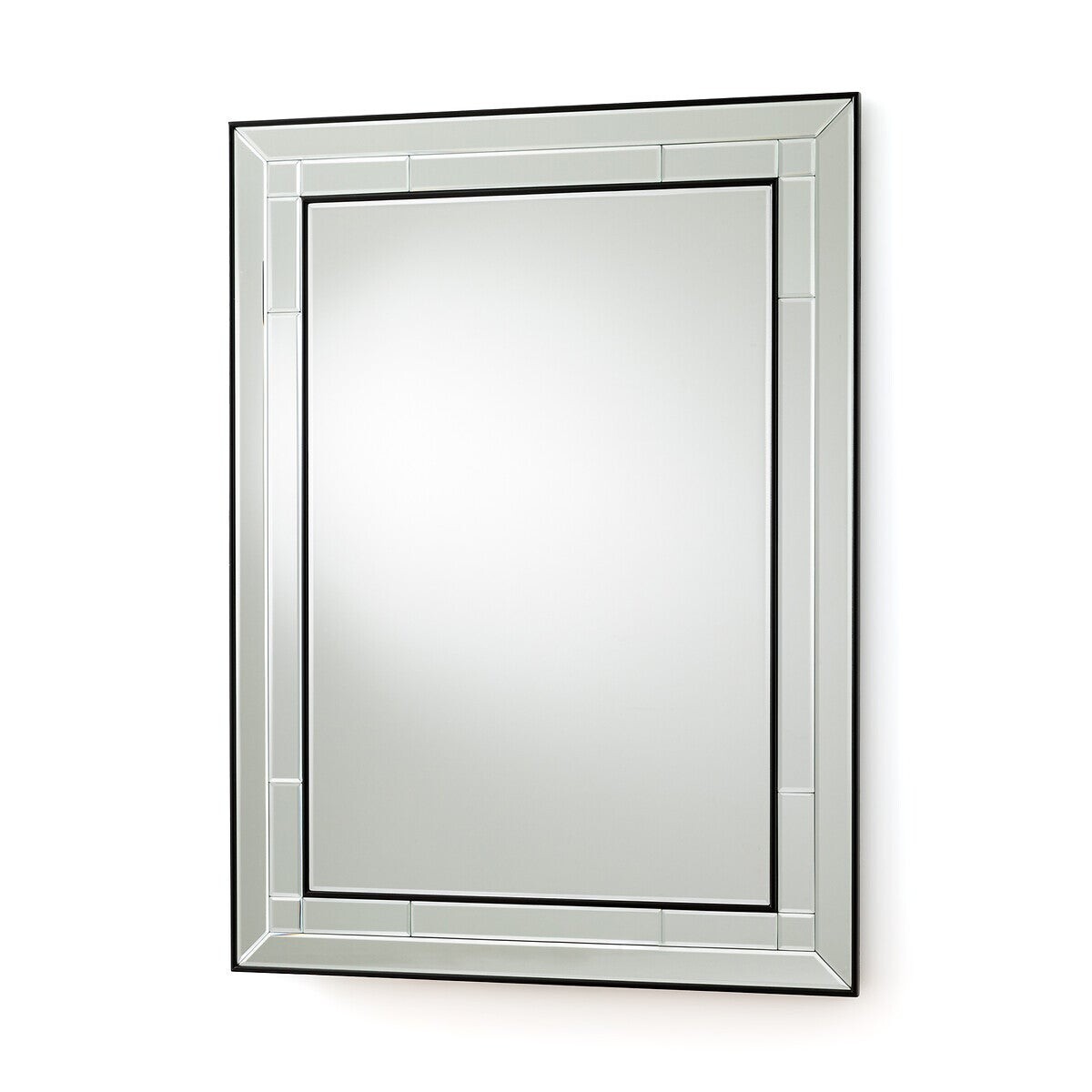 Зеркало настенное прямоугольное 120х90 см черное Andella