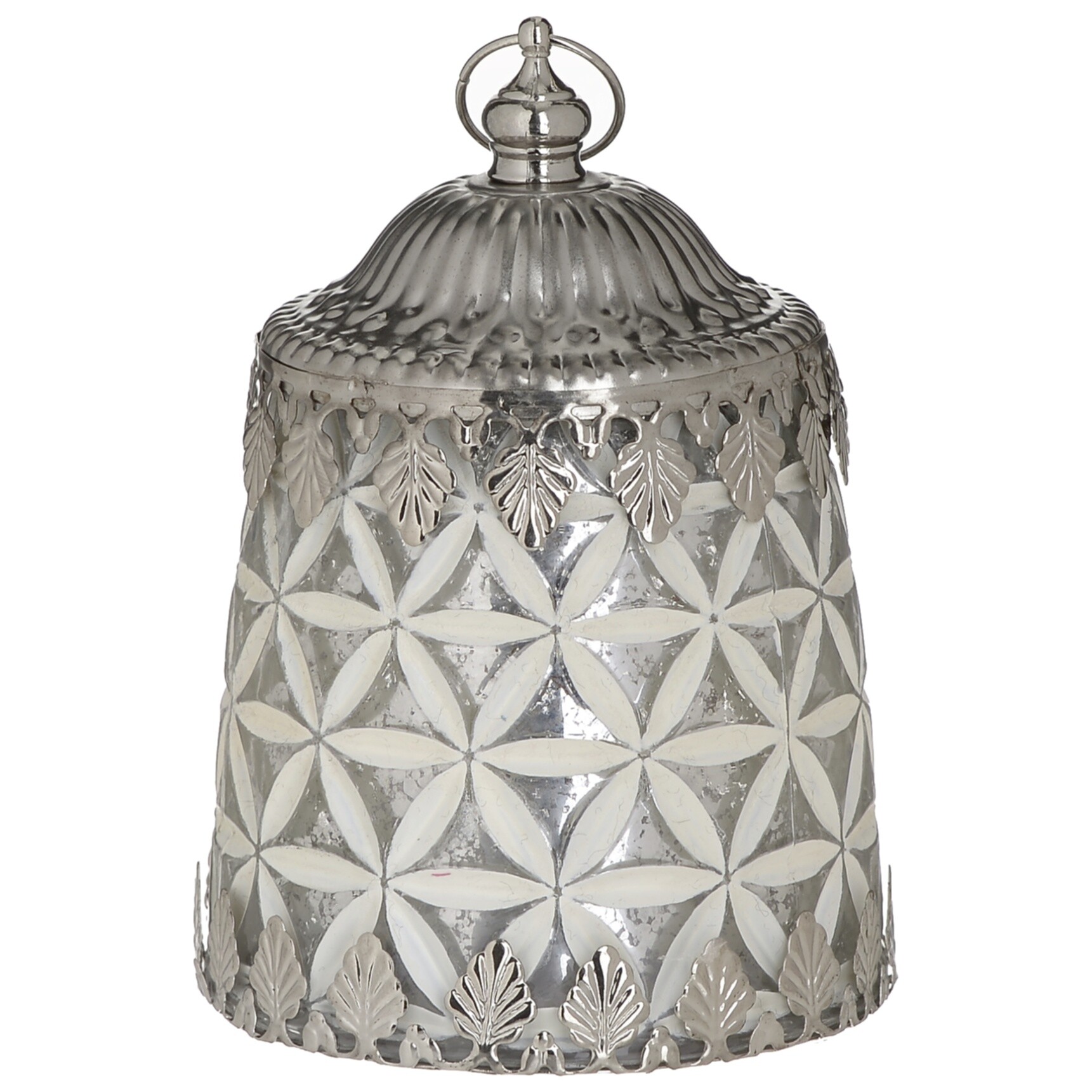 Фонарь металлический со светодиодной лампой 13,5 см серебро Gordon Palace