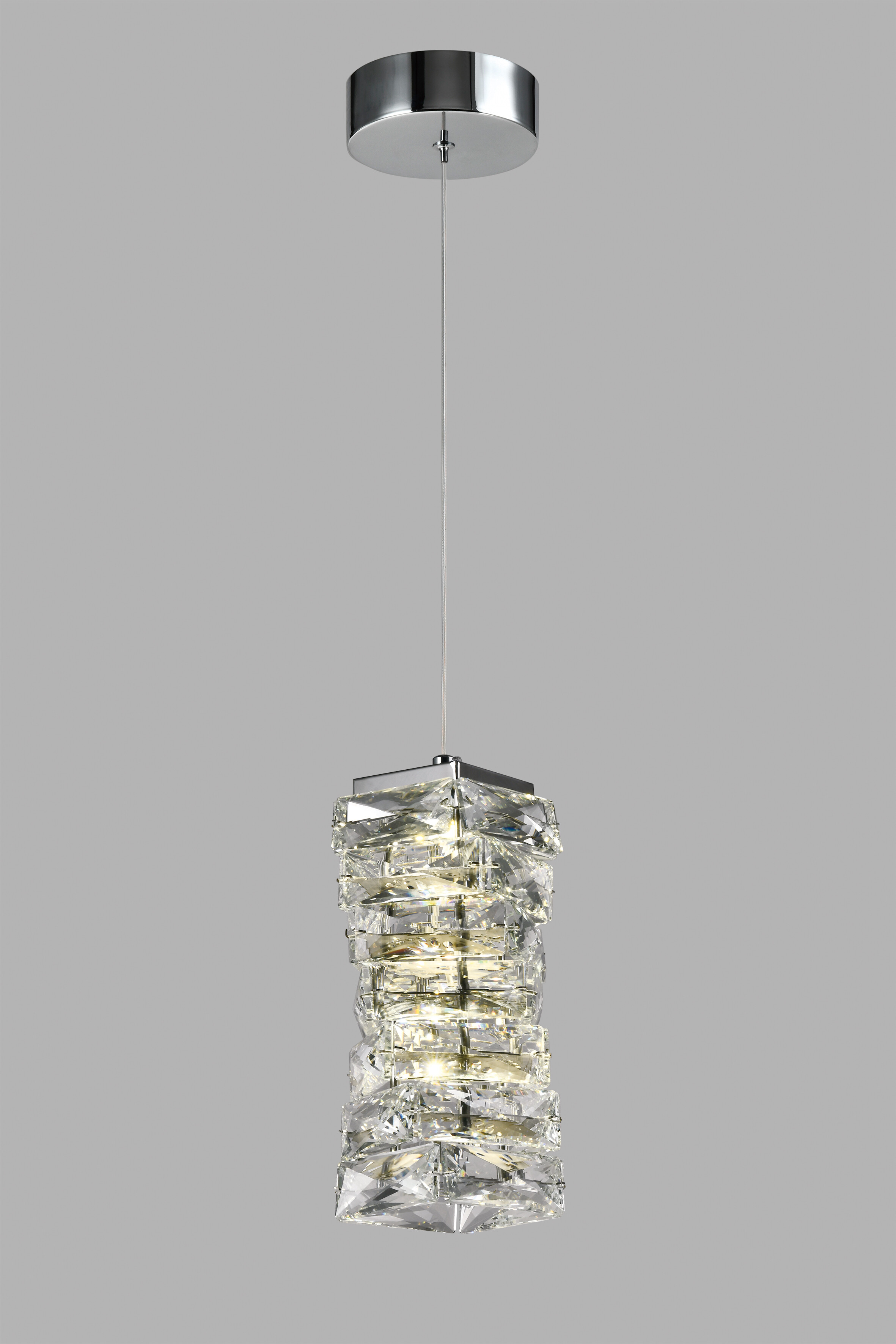 Светильник подвесной светодиодный хром, прозрачный V10431-PL Lazio УТ000035512