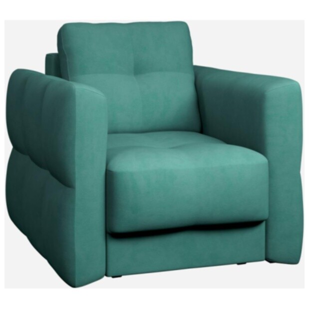 Мягкое кресло раскладное зеленое Ricco