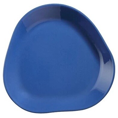 Тарелка фарфоровая 18 см синяя Skallop