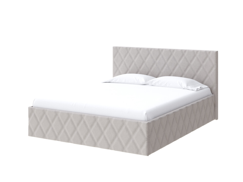 Кровать двуспальная 180х200 см молочная Fresco