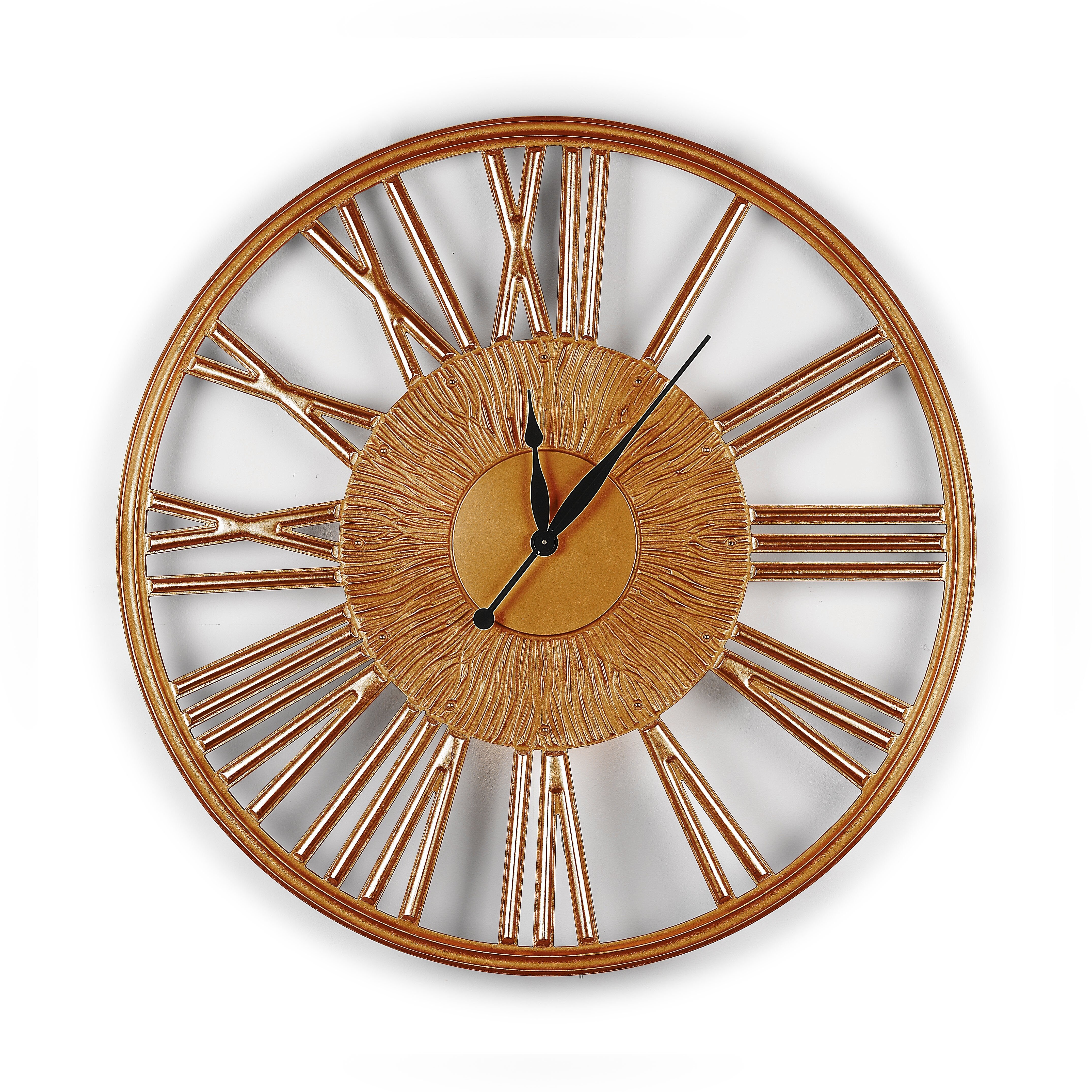 Часы настенные круглые бронза Graceful 90 см