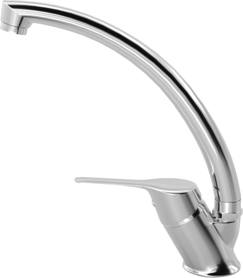 Мойка кухонная черная Domaci "Бьелла" DMC-76 со смесителем Mega MG-BMK016 - изображение 9