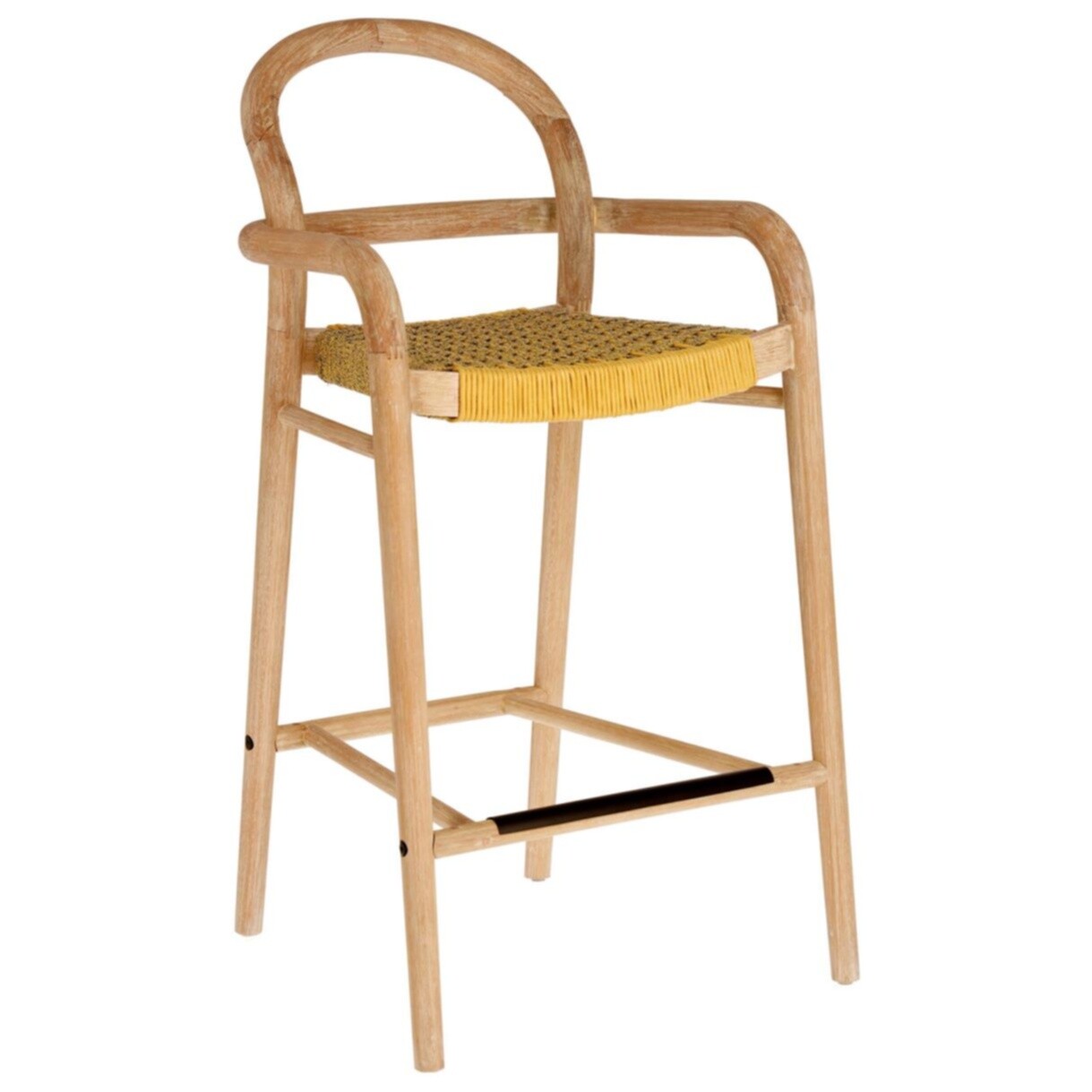 Полубарный стул деревянный, эвкалипт желтый Sheryl от La Forma