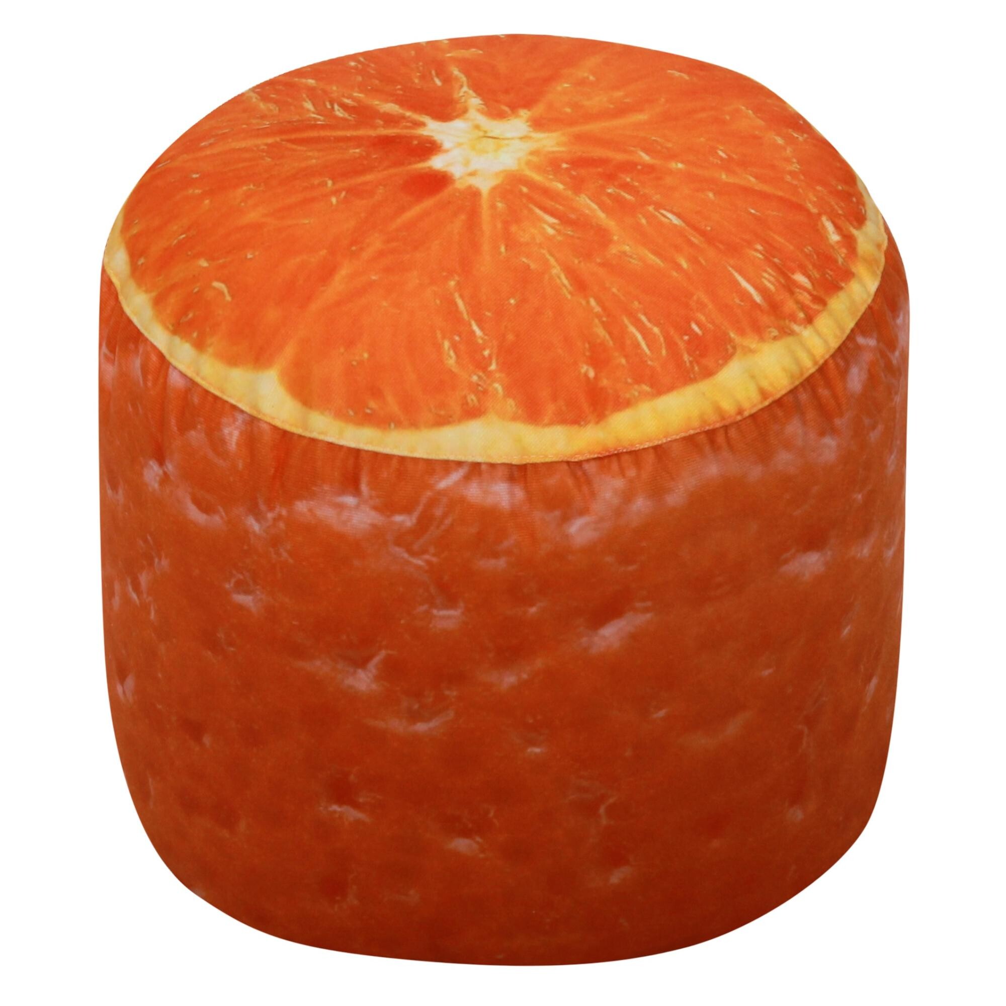 Пуф-цилиндр оранжевый &quot;Апельсин&quot;