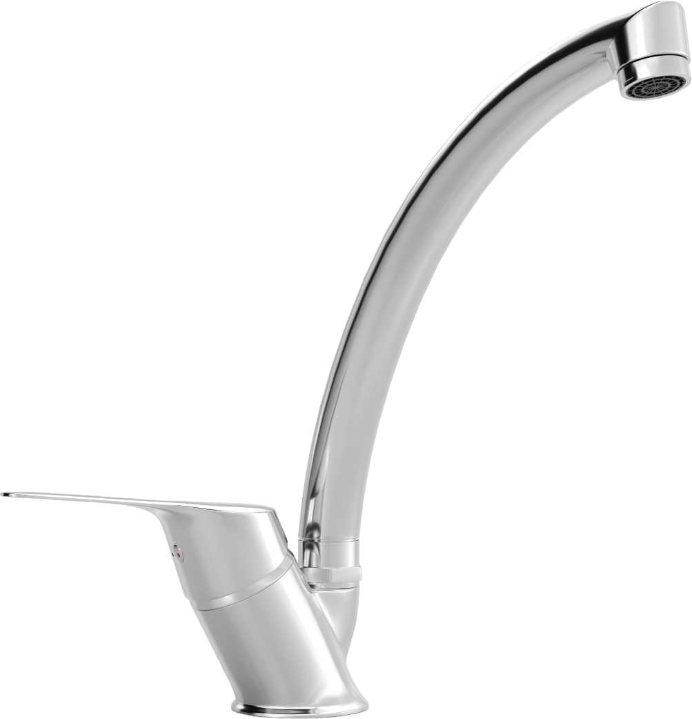 Смеситель для кухни хром Mega MG-BMK016 - изображение 9