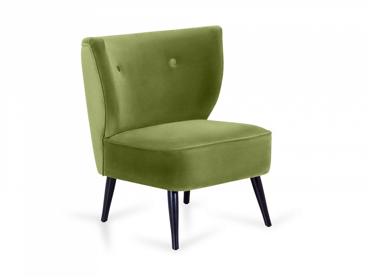 Кресло обеденное мягкое зеленое Modica