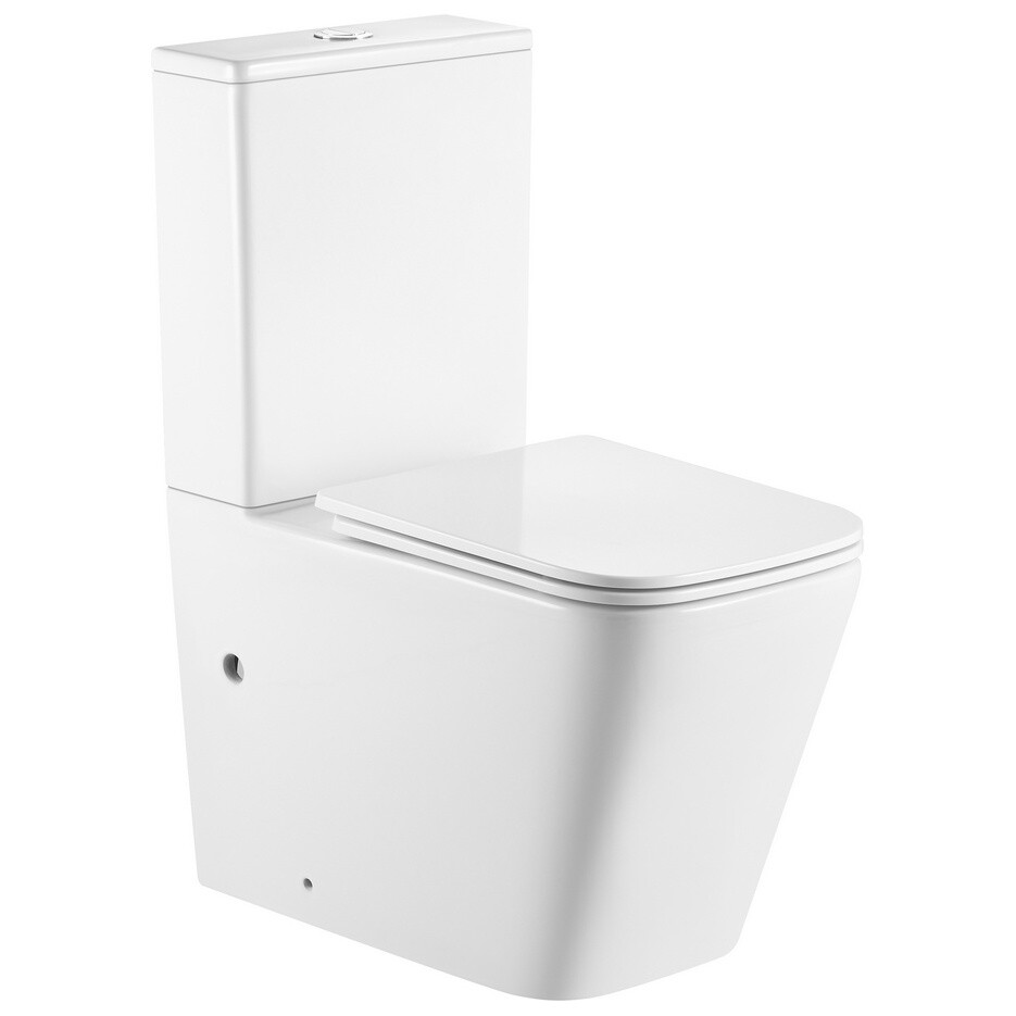 Унитаз напольный безободковый фарфоровый белый Triton Corso Pro CO-3006 Щ0000057976