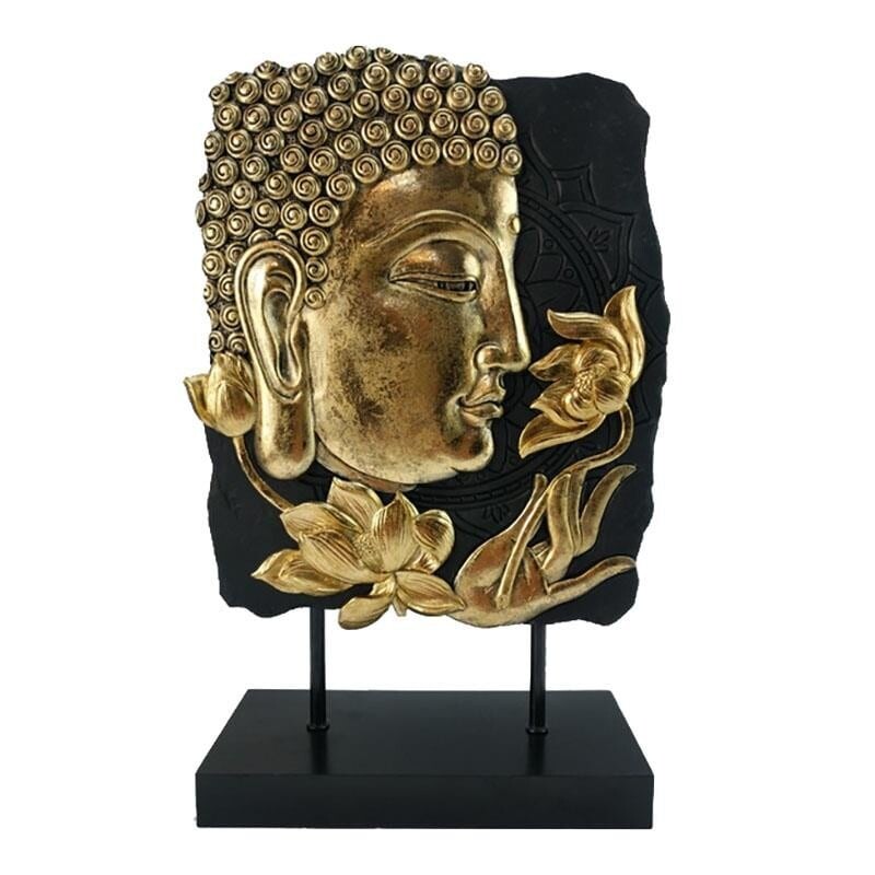 Декор настольный черно-золотой 35 см Buddha