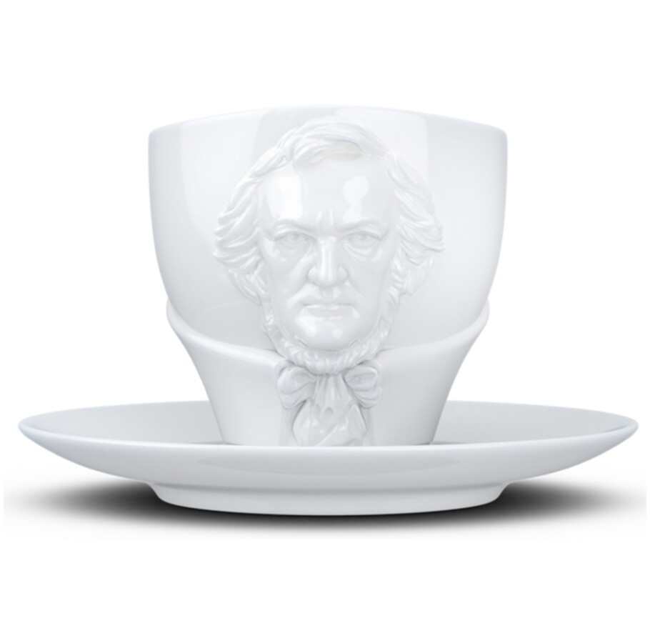 Чайная пара фарфоровая 260 мл белая Richard Wagner
