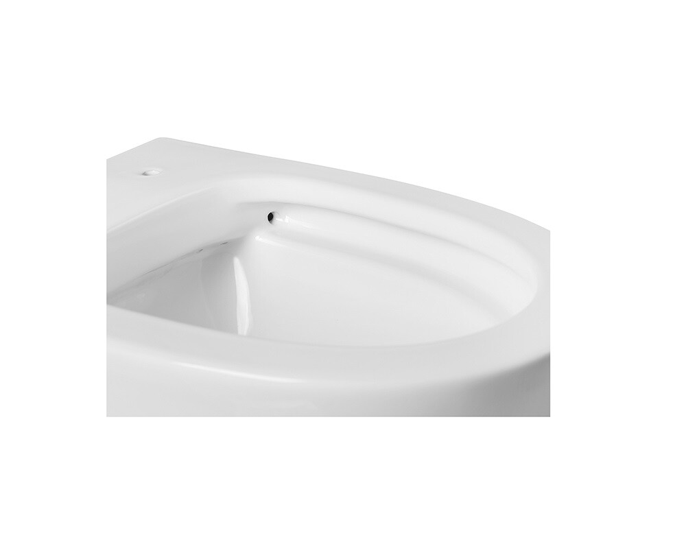 Унитаз подвесной фарфоровый овальный безободковый белый Aquatek "Ника" AQ2009-00 - изображение 4
