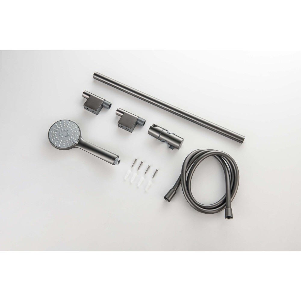 Душевая стойка с ручной лейкой черный хром Aquatek "Бетта" AQ2017BGM - изображение 7