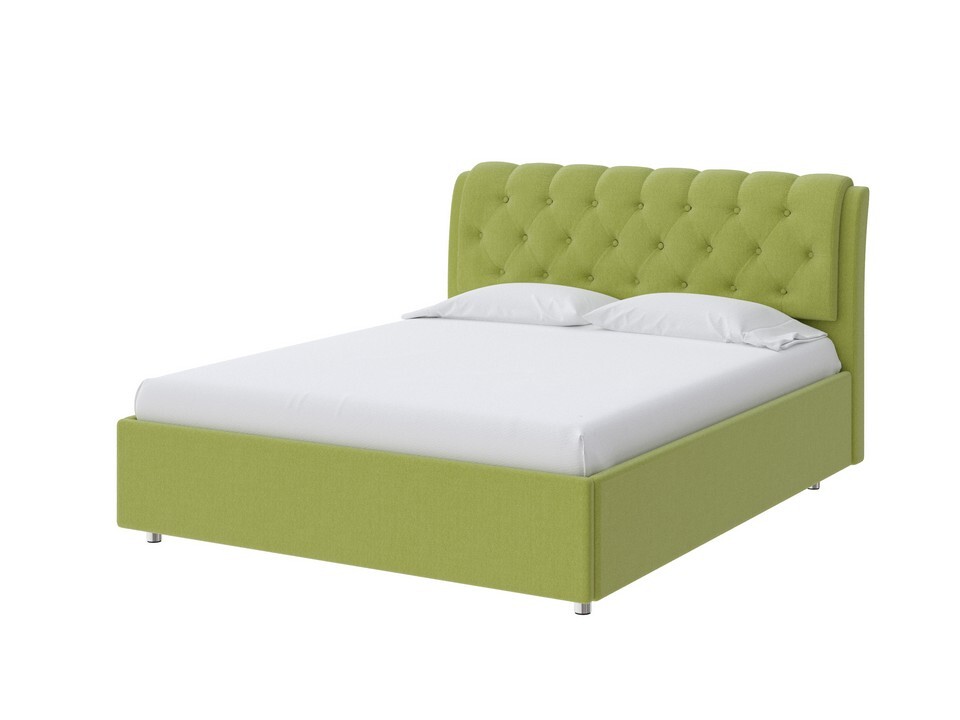 Кровать односпальная 80х200 см зеленая Chester