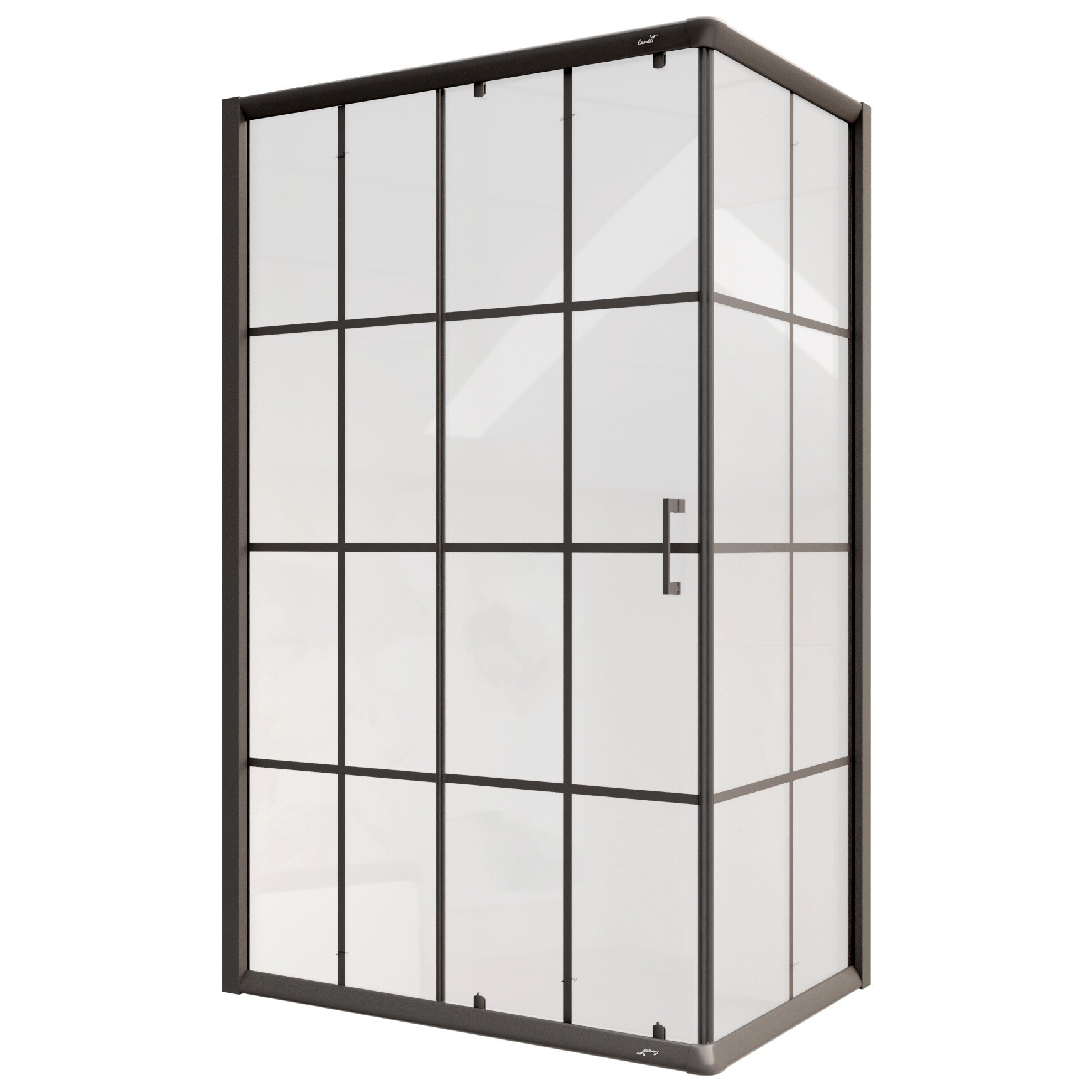 Душевой уголок прямоугольный 80x120 см черный Cerutti SPA Muza 120