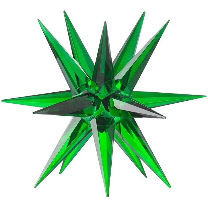Декор стекло зеленый &quot;Звезда&quot; Glasar