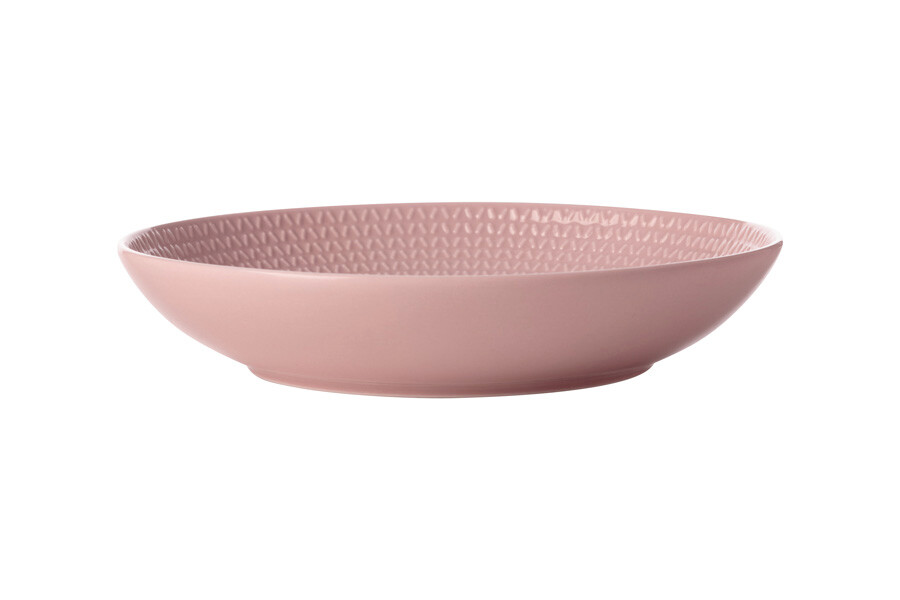 Тарелка фарфоровая суповая 21,5 см розовая Corallo
