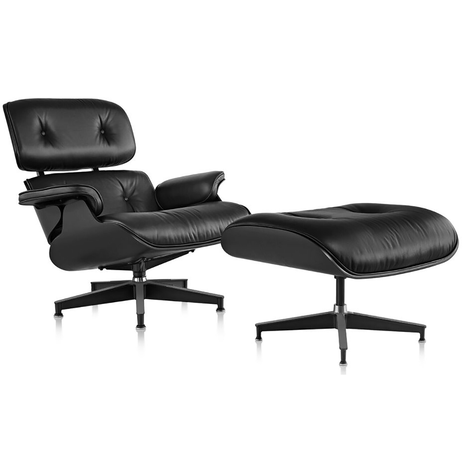 Кресло Eames Style Lounge Chair черное