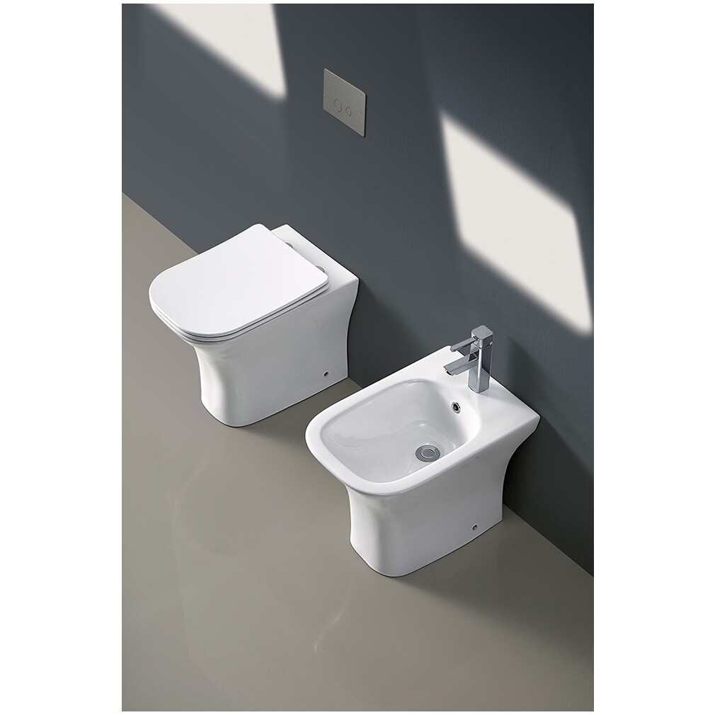 Унитаз приставной безободковый белый Cerutti SPA Vettore F CT7841 - изображение 11