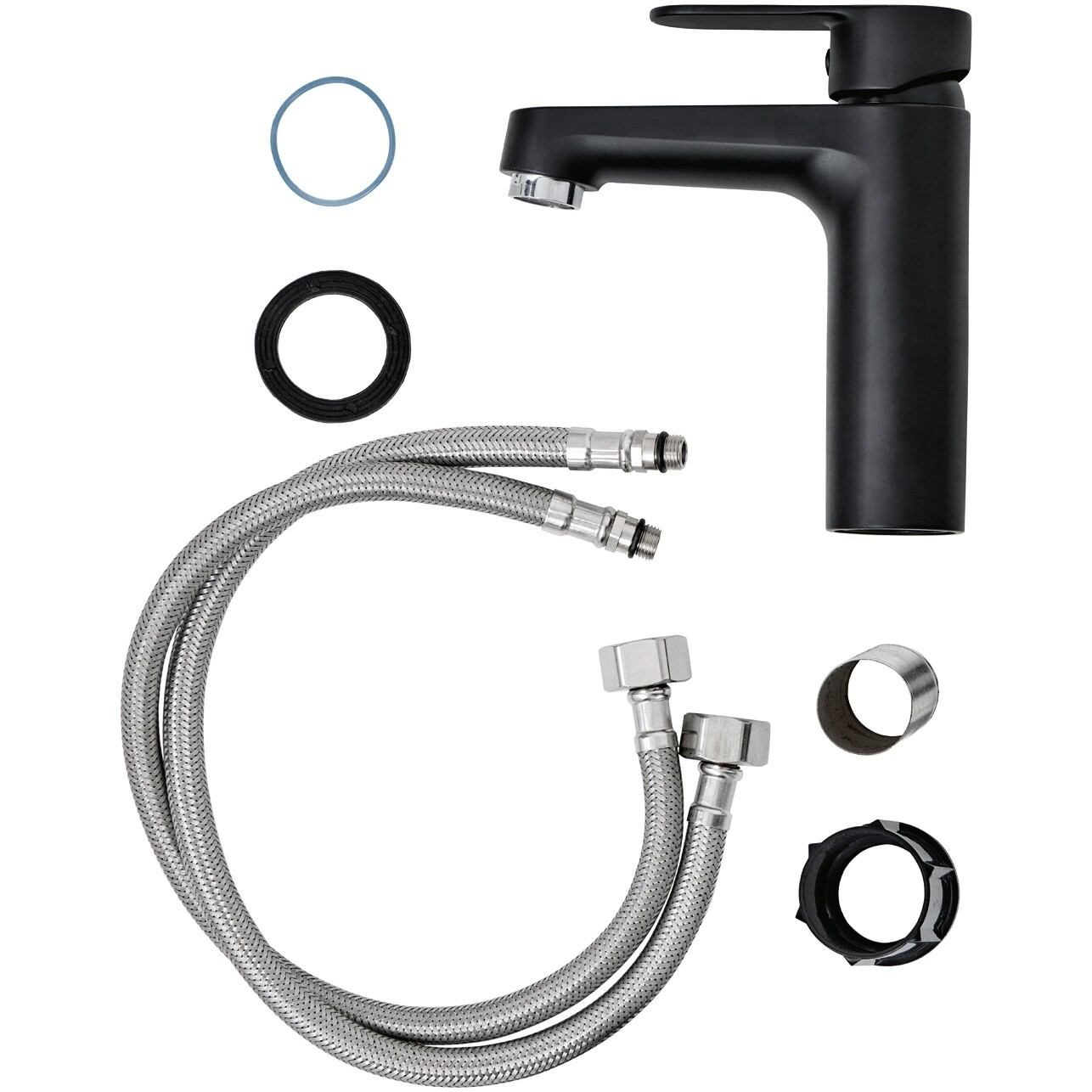 Смеситель для раковины черный Diwo "Ярославль" YAR-01b - изображение 9